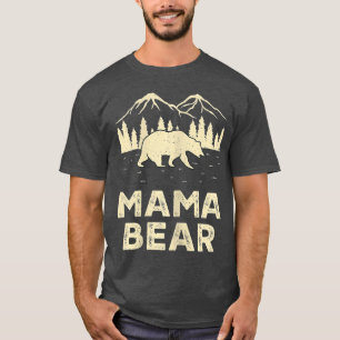 Camiseta Las mujeres mamás llevan a la familia a la par Mam