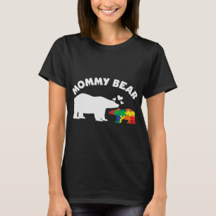 Camiseta Las mujeres mami rompecabezas del oso rompe el aut