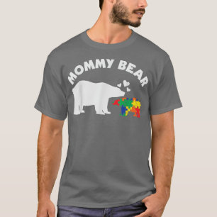 Camiseta Las mujeres mami rompecabezas del oso rompe el aut