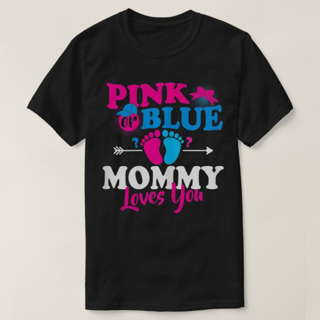 Camiseta Las Mujeres Mami Rosa O Azul Te Amas El Género Rev (Diseño del anverso)