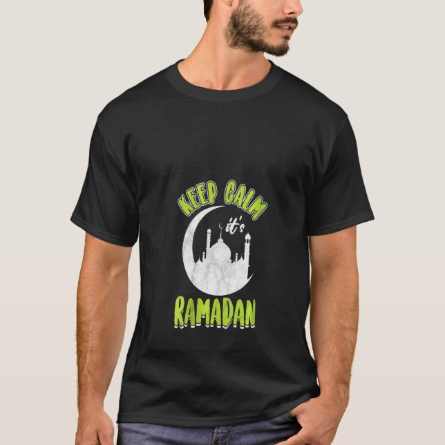 Camiseta Las mujeres mantienen la calma Ramadán Ramadán Ayu (Anverso)