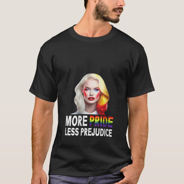 Camiseta Las Mujeres Más Orgullo Menos Prejuicio Lgbt Gay O (Anverso)