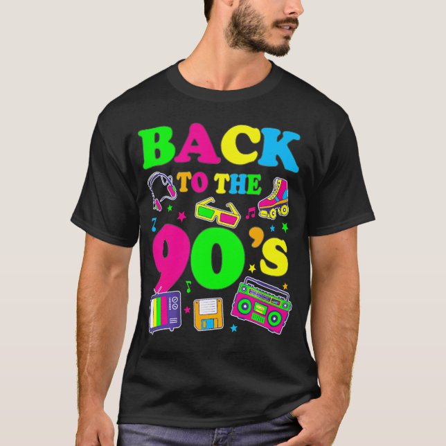 Camiseta Las mujeres masculinas regresaron a los años 90 (Anverso)