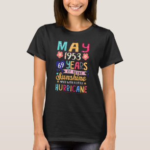 Camiseta Las Mujeres Mayo 1953 69 Años De Ser Floral B Incr
