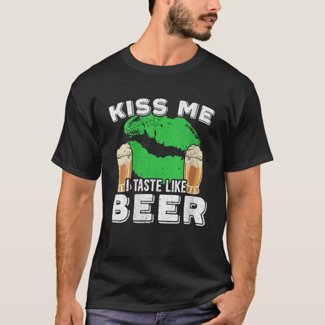 Camiseta Las mujeres me besan, yo me gusta como la cerveza  (Anverso)