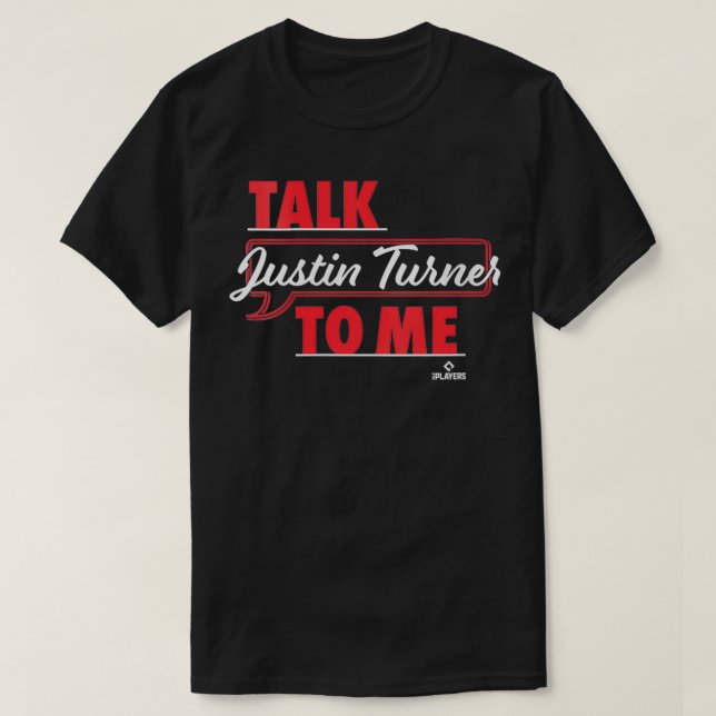 Camiseta Las Mujeres Me Hablan Justin Turner VNeck (Diseño del anverso)