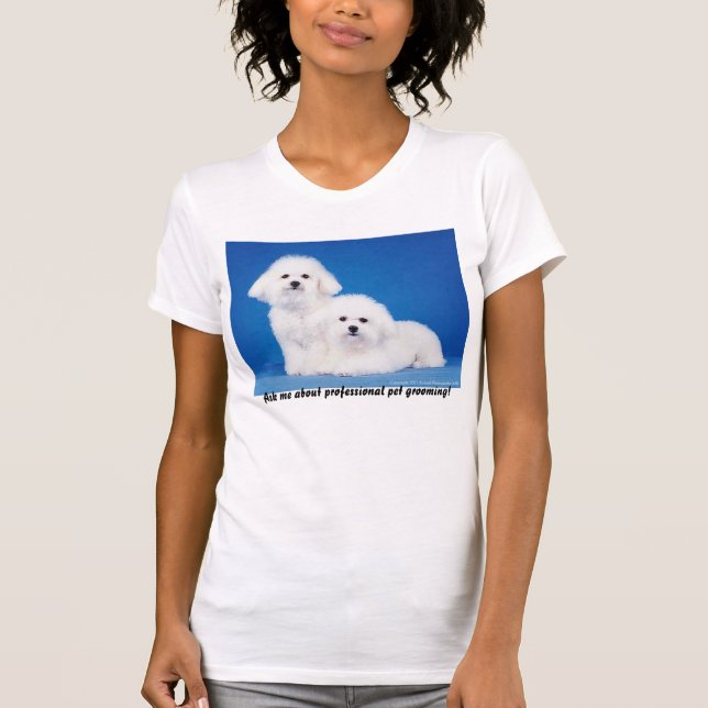 Camiseta Las mujeres me preguntan acerca del mascota de (Anverso)