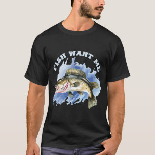 Camiseta las mujeres me quieren el pescado me teme
