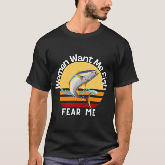 Camiseta Las mujeres me quieren los peces me temen