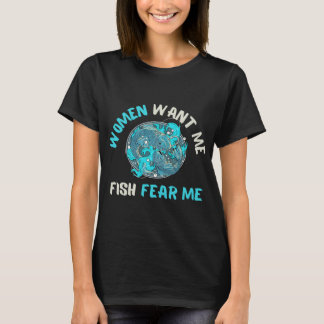Camiseta Las mujeres me quieren, los peces me temen, divert