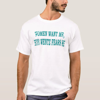 Camiseta Las mujeres me quieren pete wentz me teme