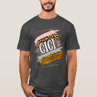 Camiseta Las mujeres mejor Gigi Abuela Apreciación Leopard 