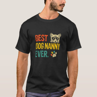 Camiseta Las mujeres mejor niñera de perro Navidades Perro