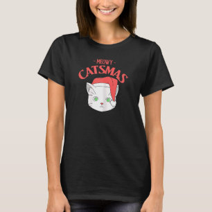 Camiseta Las mujeres Meowy Catsmas