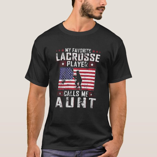 Camiseta Las mujeres mi jugador favorito de Lacrosse me lla (Anverso)