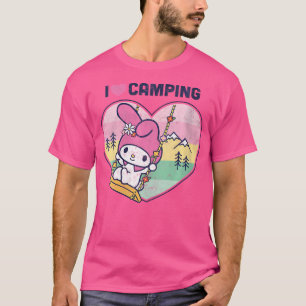 Camiseta Las mujeres mi melodía me encanta el camping