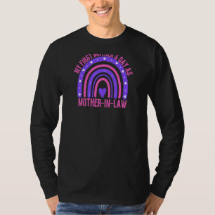 Camiseta Las Mujeres Mi Primer Día de la Madre Como Madre E
