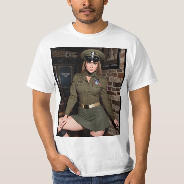 Camiseta Las mujeres militares también se divierten (Anverso)