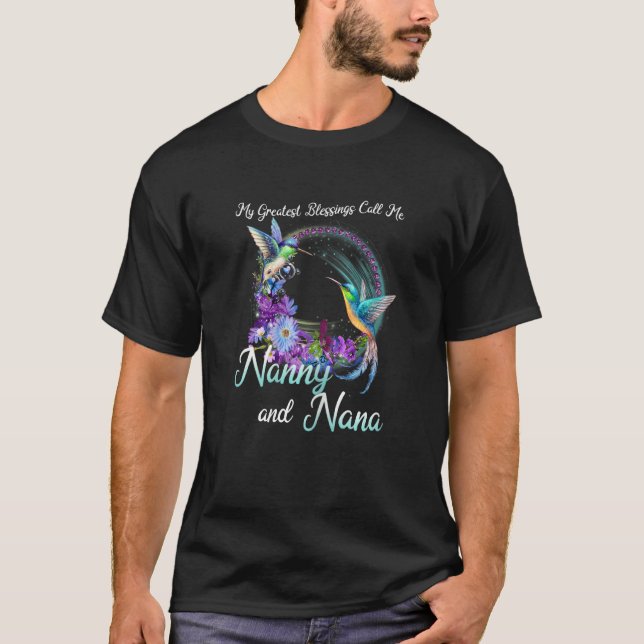 Camiseta Las mujeres mis mayores bendiciones me llaman nana (Anverso)
