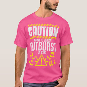 Camiseta Las mujeres muestran el diseño del coro para canta