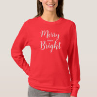 Las Mujeres Navidades Rojo Blanco Merry Y Brillant