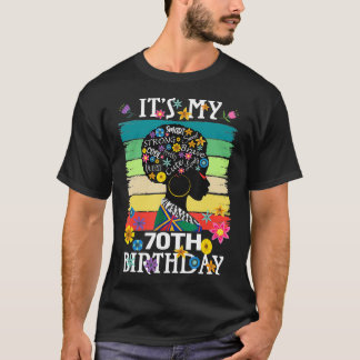 Camiseta Las mujeres negras africanas de 70 años 70