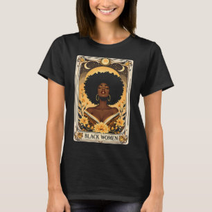 Camiseta Las mujeres negras afro pelo negro Historia del me