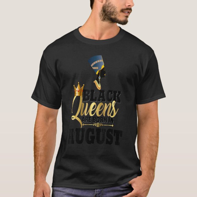 Camiseta Las mujeres negras nacidas en agosto en Neferti (Anverso)