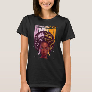 Camiseta Las mujeres negras reina más fuerte que Eczema Lav