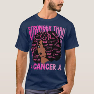 Camiseta Las mujeres negras reina rosan más fuerte que el c