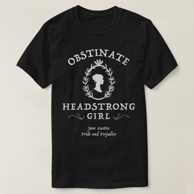 Camiseta Las mujeres ocultan el orgullo y el prejuicio de l (Diseño del anverso)