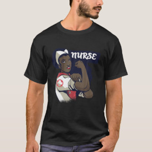 Camiseta Las mujeres orgullosas de ser negras enfermeras af