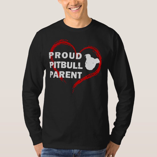 Camiseta Las Mujeres Orgullosas Padres De Pitbull Funny Pit (Anverso)