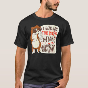 Camiseta Las Mujeres Otter Guay Otter Con Gafas De Sol Mar