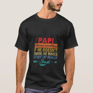 Camiseta Las mujeres papi saben todo el día del abuelo