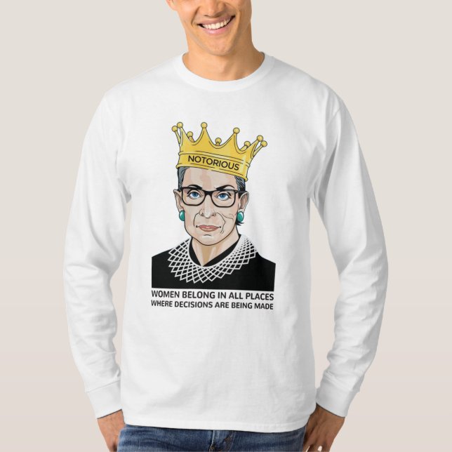 Camiseta Las mujeres pertenecen a todos los lugares en que  (Anverso)