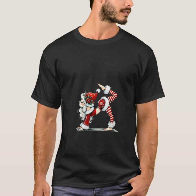 Camiseta Las mujeres Pilates Santa Chicas Navidades hacen s (Anverso)
