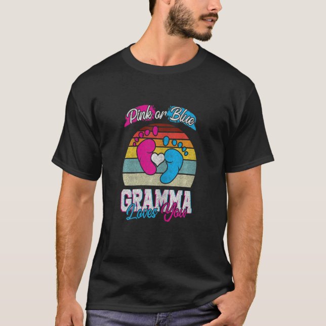 Camiseta Las Mujeres Pink O Blue Gramma Te Ama La Revelació (Anverso)