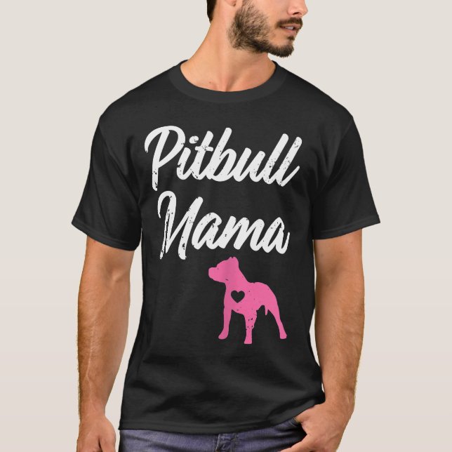 Camiseta Las mujeres Pitbull Mama Graciosa Mata De Toro (Anverso)