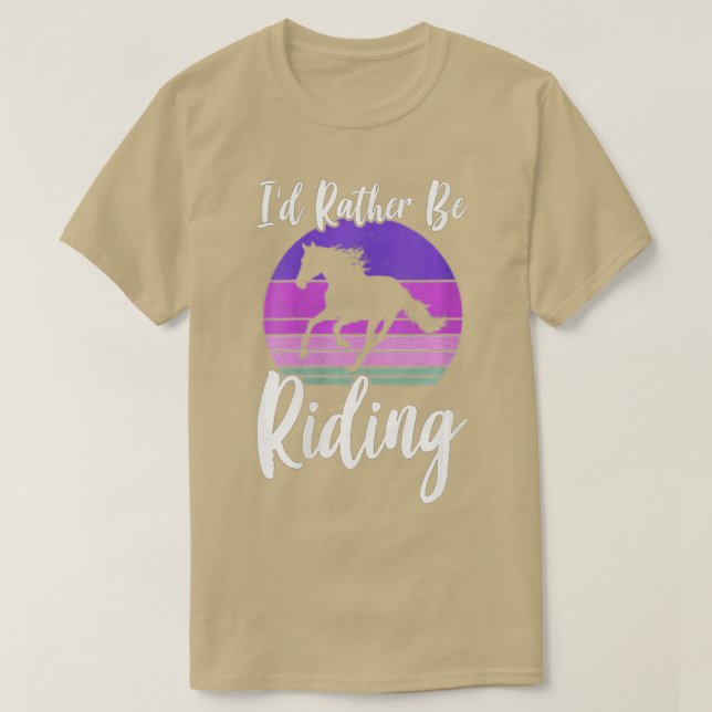 Camiseta LAS MUJERES PREFERIRÍAN ESTAR VIAJANDO A Caballo A (Diseño del anverso)