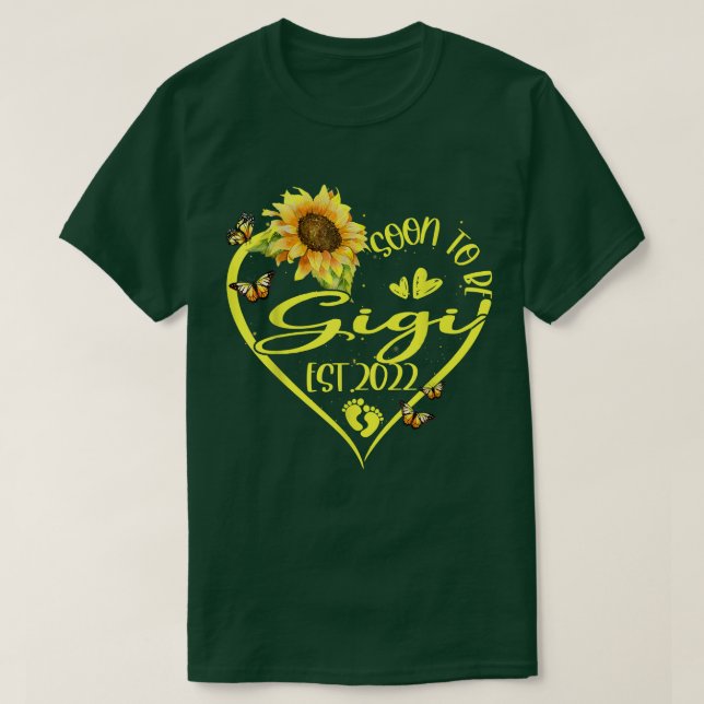 Camiseta Las Mujeres Pronto Serán Gigi Est 2022 Girasol  (Diseño del anverso)