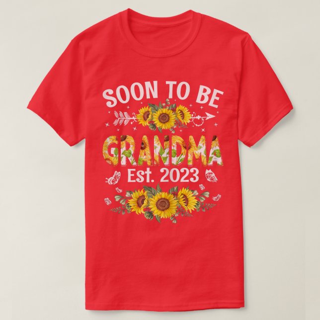 Camiseta Las Mujeres Pronto Serán La Abuela 2023 El Primer  (Diseño del anverso)