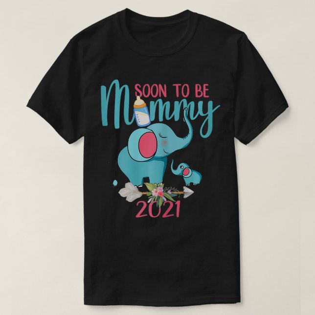 Camiseta Las Mujeres Pronto Serán Mamá 2021 Madre Embarazad (Diseño del anverso)