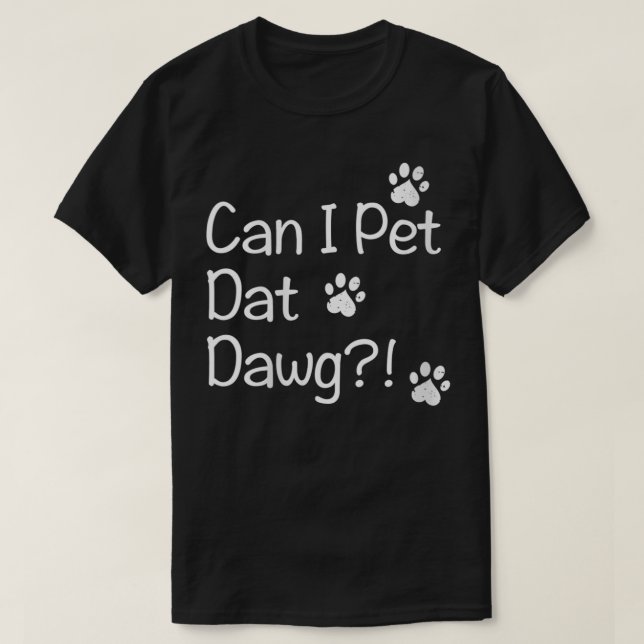 Camiseta Las mujeres pueden Mascota Dat Dawg VNeck (Diseño del anverso)