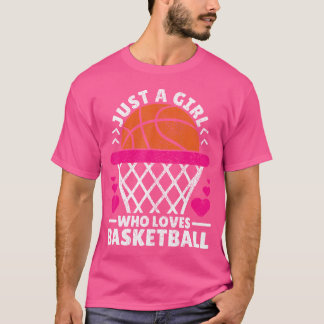 Camiseta Las mujeres que juegan básquetbol son solo una Chi