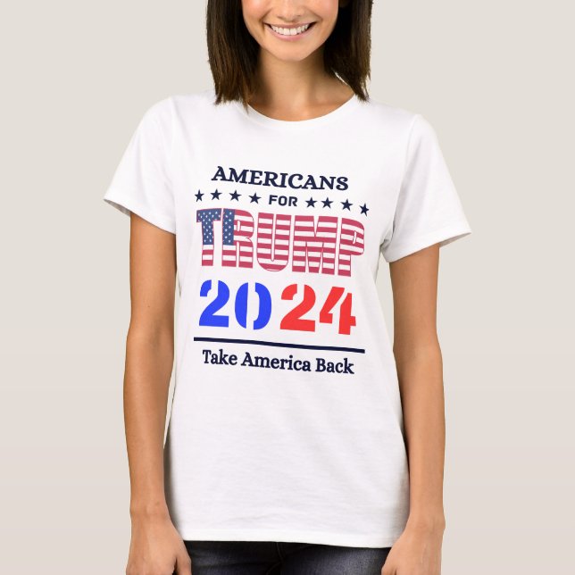 Camiseta Las mujeres que seré, de vuelta Donald Trump 2024 (Anverso)