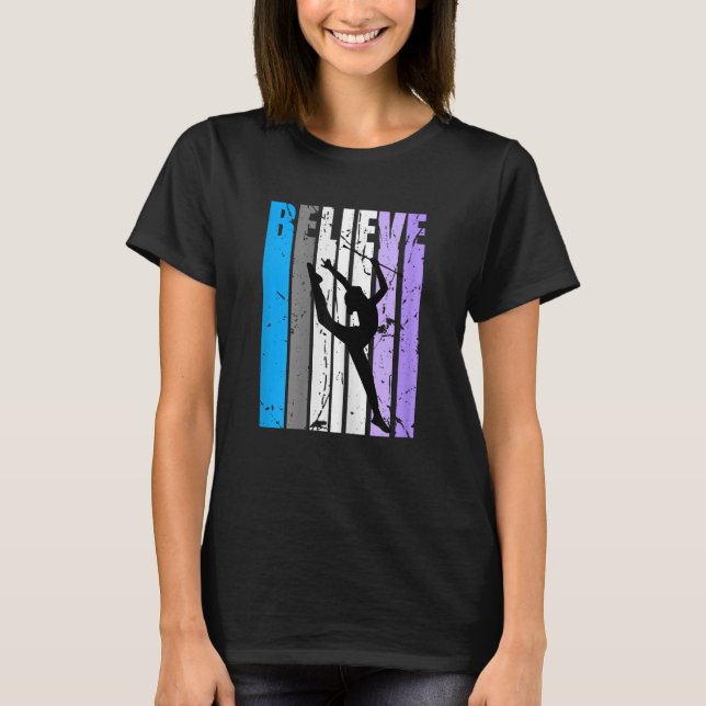 Camiseta Las mujeres que tocan con palos morados creen que  (Anverso)
