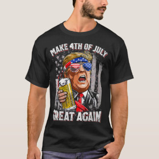 Camiseta Las mujeres que Trump vuelven a conducir el 4 de j
