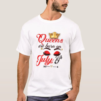 Camiseta Las Mujeres Queens Nacieron El 29 De Julio En La C