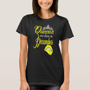 Camiseta Las Mujeres Queens Nacieron En Diciembre Capricorn